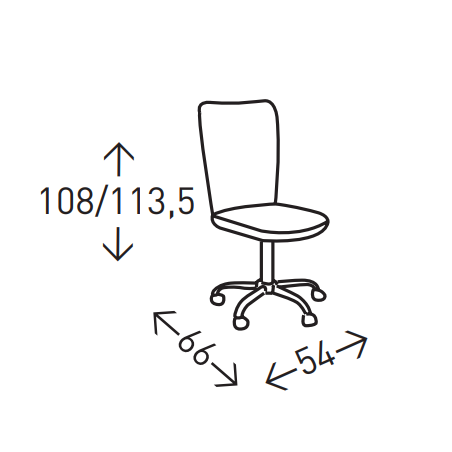 SILLA OFICINA ERGONÓMICA MODELO TARA ALTA BLANCO