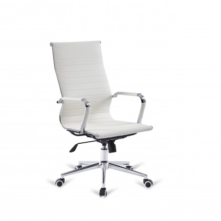 SILLA OFICINA ERGONÓMICA MODELO TARA ALTA BLANCO