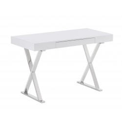 ESCRITORIO LACADO BLANCO MODELO MACA 120X75