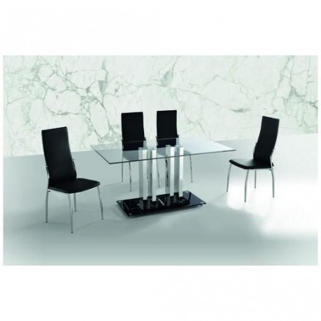 Mesa Comedor Modelo Trinidad Cristal 150x190 