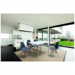 Mesa Comedor Estilo Nórdico Modelo Évoque - Varias Medidas