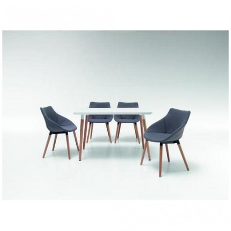 Mesa Comedor Estilo Nórdico Modelo Évoque - Varias Medidas