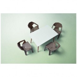 Mesa Comedor Estilo Nórdico Modelo Évoque - Varias Medidas
