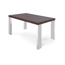 MESA DE COMEDOR RIPA MDF-ACERO INOXIDABLE 120x70