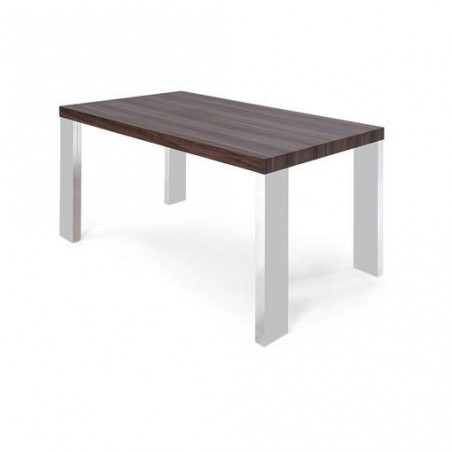 MESA DE COMEDOR RIPA MDF-ACERO INOXIDABLE 120x70
