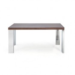 MESA DE COMEDOR RIPA MDF-ACERO INOXIDABLE 120x70