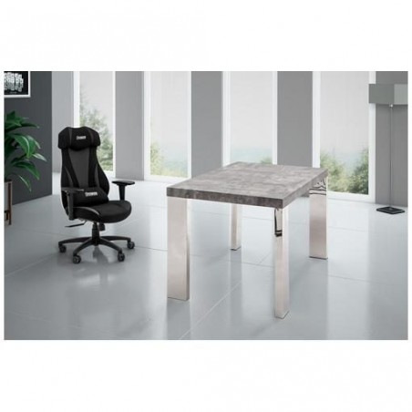 MESA DE COMEDOR RIPA MDF-ACERO INOXIDABLE 120x70