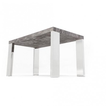 MESA DE COMEDOR RIPA MDF-ACERO INOXIDABLE 120x70