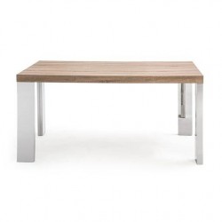 MESA DE COMEDOR RIPA MDF-ACERO INOXIDABLE 120x70