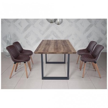 MESA DE COMEDOR DUBAN MDF-ACERO VARIAS MEDIDAS