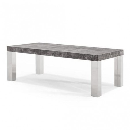 MESA DE CENTRO USAYA MDF-ACERO INOXIDABLE 120X60 VARIOS COLORES