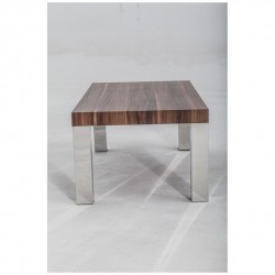 MESA DE CENTRO USAYA MDF-ACERO INOXIDABLE 120X60 VARIOS COLORES