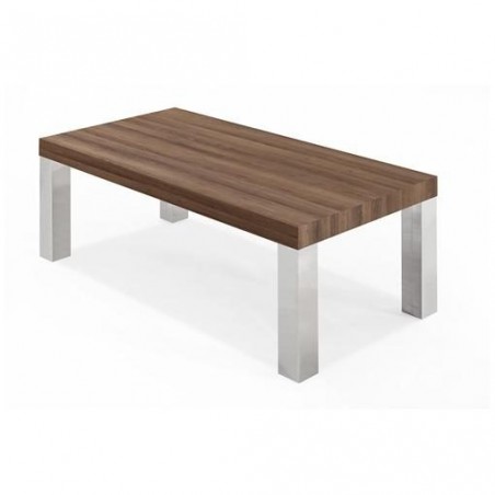 MESA DE CENTRO USAYA MDF-ACERO INOXIDABLE 120X60 VARIOS COLORES
