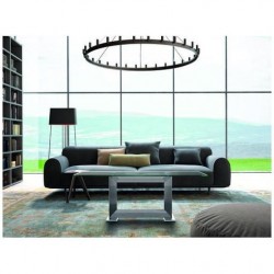 Mesa Centro Moderna Acero Inoxidable Pulido Modelo Kika
