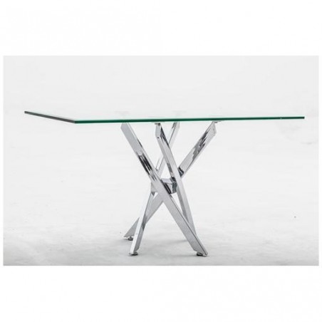Mesa Centro Acero Inoxidable Pulido Modelo Tuto 120x60
