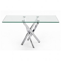 Mesa Centro Acero Inoxidable Pulido Modelo Tuto 120x60