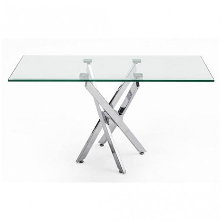 Mesa Centro Acero Inoxidable Pulido Modelo Tuto 120x60