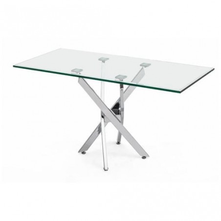 Mesa Centro Acero Inoxidable Pulido Modelo Tuto 120x60