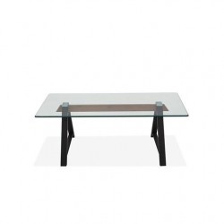 MESA CENTRO CRISTAL MODELO MISCO 120X60 VARIOS COLORES