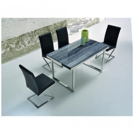 Silla Comedor modelo Leli Ecopiel - Acero Varios Colores