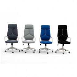 SILLA OFICINA MODELO RON TAPIZADO GRIS CLARO