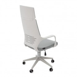 SILLA OFICINA MODELO RON TAPIZADO GRIS CLARO