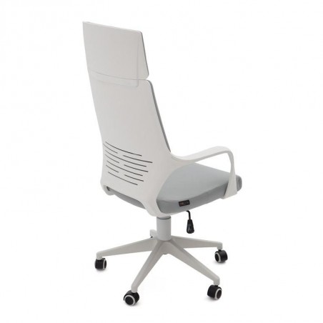 SILLA OFICINA MODELO RON TAPIZADO GRIS CLARO
