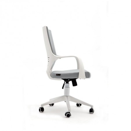 SILLA OFICINA MODELO RON TAPIZADO GRIS CLARO