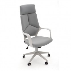 SILLA OFICINA MODELO RON TAPIZADO GRIS CLARO