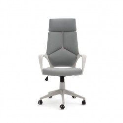 SILLA OFICINA MODELO RON TAPIZADO GRIS CLARO