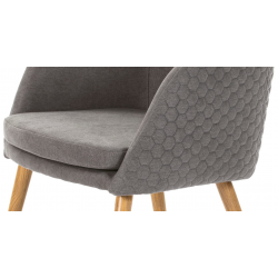 SILLA COMEDOR MODELO 511 TELA GRIS