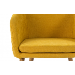 SILLA COMEDOR MODELO 511 TELA AMARILLO
