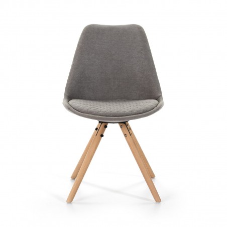 SILLA COMEDOR MODELO 523 TELA GRIS