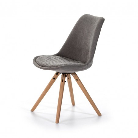 SILLA COMEDOR MODELO 523 TELA GRIS