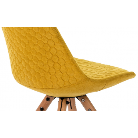 SILLA COMEDOR MODELO 523 TELA AMARILLO