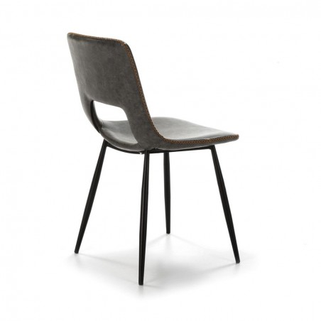 SILLA COMEDOR MODELO 120 POLIPIEL GRIS