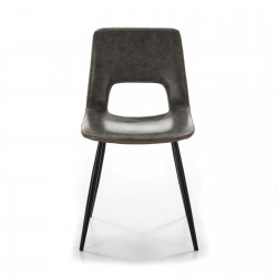 SILLA COMEDOR MODELO 120 POLIPIEL GRIS