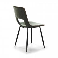 SILLA COMEDOR MODELO 120 POLIPIEL VERDE