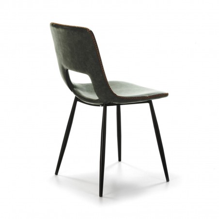 SILLA COMEDOR MODELO 120 POLIPIEL VERDE