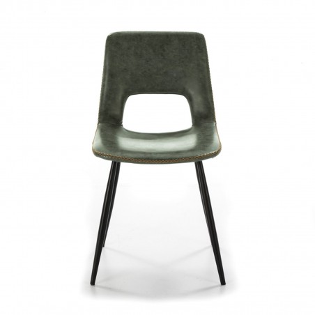 SILLA COMEDOR MODELO 120 POLIPIEL VERDE