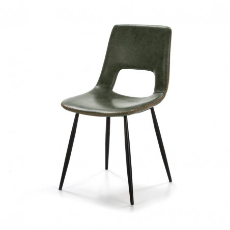 SILLA COMEDOR MODELO 120 POLIPIEL VERDE
