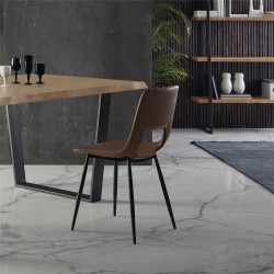 SILLA COMEDOR MODELO 120 POLIPIEL VERDE