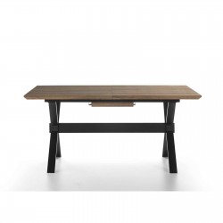 MESA COMEDOR EXTENSIBLE 109 MADERA CHAPADA 140(180)x90