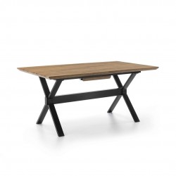 MESA COMEDOR EXTENSIBLE 109 MADERA CHAPADA 140(180)x90
