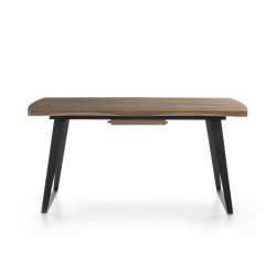 MESA COMEDOR EXTENSIBLE 110 MADERA CHAPADA 140(180)x90