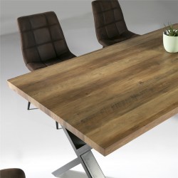 MESA COMEDOR MODELO 51 MADERA CHAPADA 160X90
