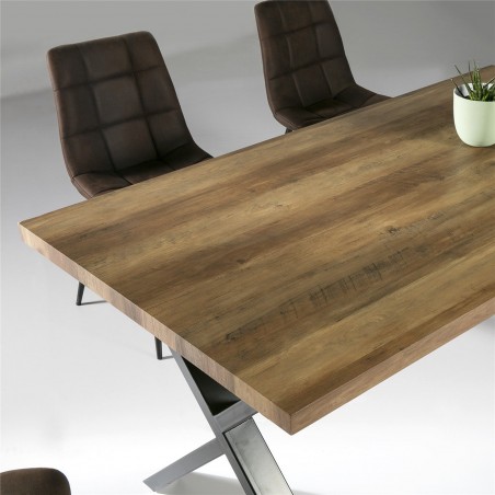 MESA COMEDOR MODELO 51 MADERA CHAPADA 160X90