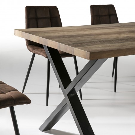 MESA COMEDOR MODELO 51 MADERA CHAPADA 160X90