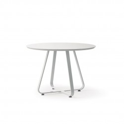 MESA COMEDOR REDONDA MODELO 13 BLANCA 100X75