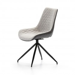 Silla Comedor Giratoria Ecopiel Marrón